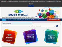 Tablet Screenshot of bourse-elec.com